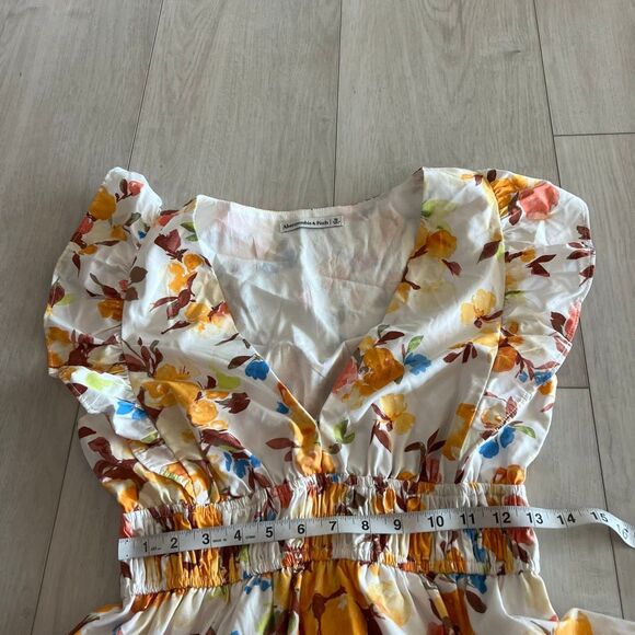 Abercrombie & Fitch Flutter Sleeve Midi Dress size M - Picture 5 of 9